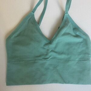 Auden Women's Ribbed Teal Bralette
